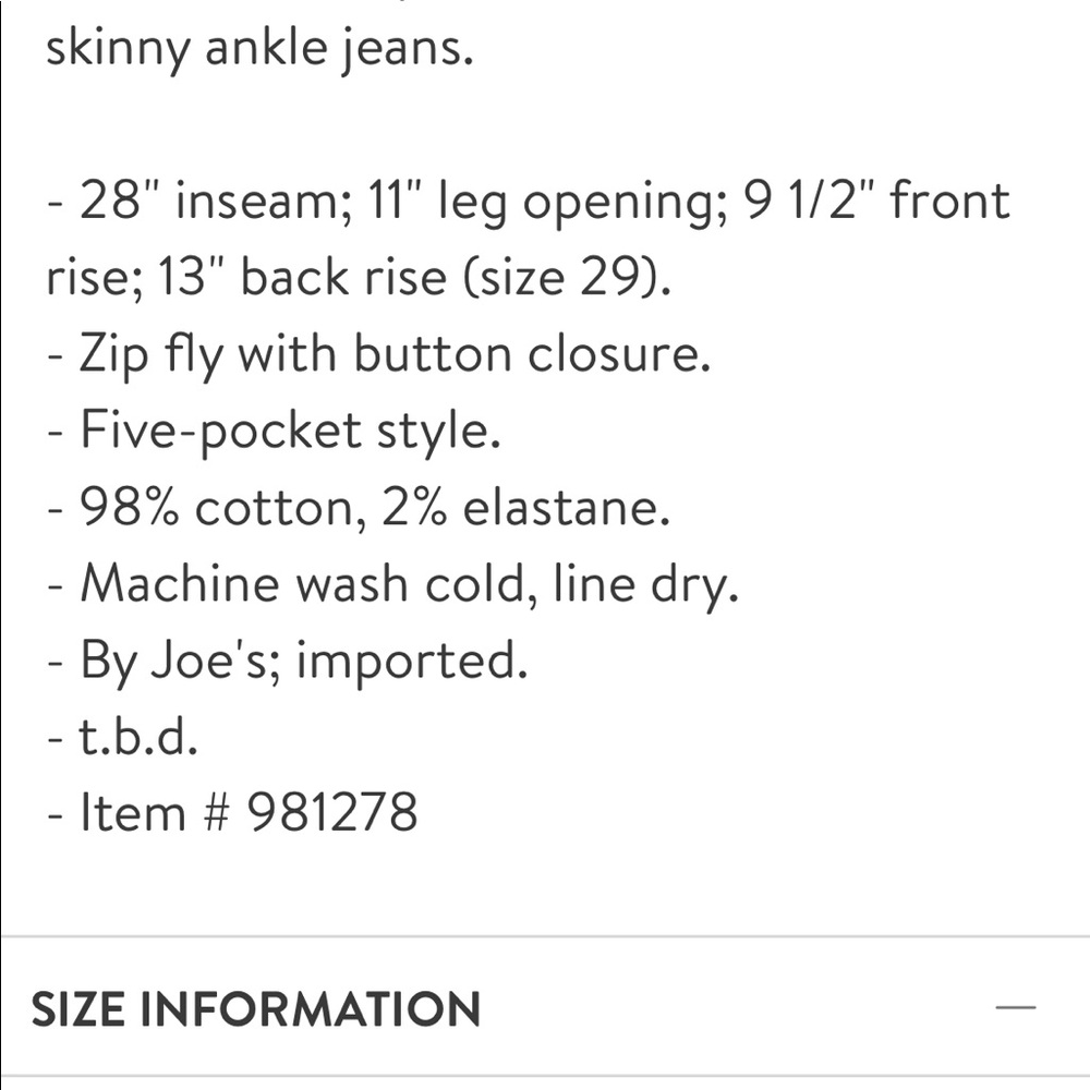 Joe's skinny ankle jeans - Delia - Picture 7 of 7